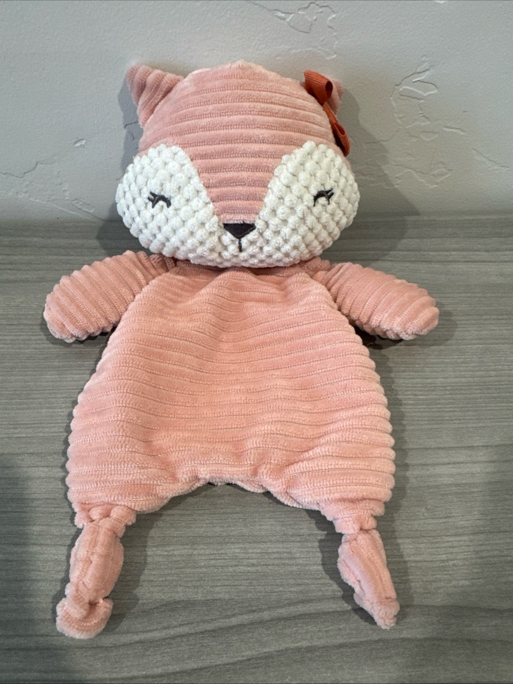 Gerber Modern Moments Pink Fox Lovey Soother Baby Security Blanket 10” Toy Plush